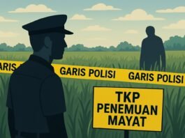 Gambar Penemuan mayat. (Foto : Dokumen)