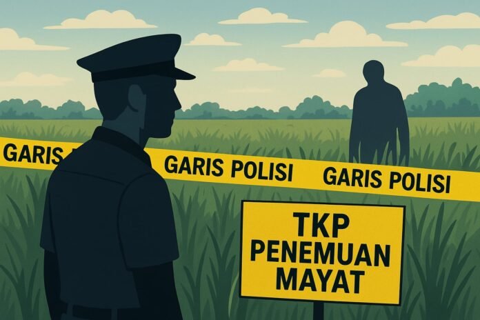 Gambar Penemuan mayat. (Foto : Dokumen)