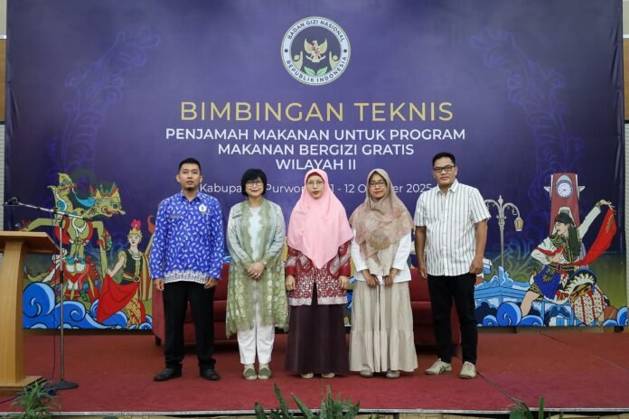 Bimbingan Teknis (Bimtek) Penjamah Pangan pada tanggal 11-12 Oktober 2025 bertempat di Hotel Atria, Kota Magelang, Jawa Tengah yang diikuti oleh 1.000 peserta. (Foto : Dok BGN)