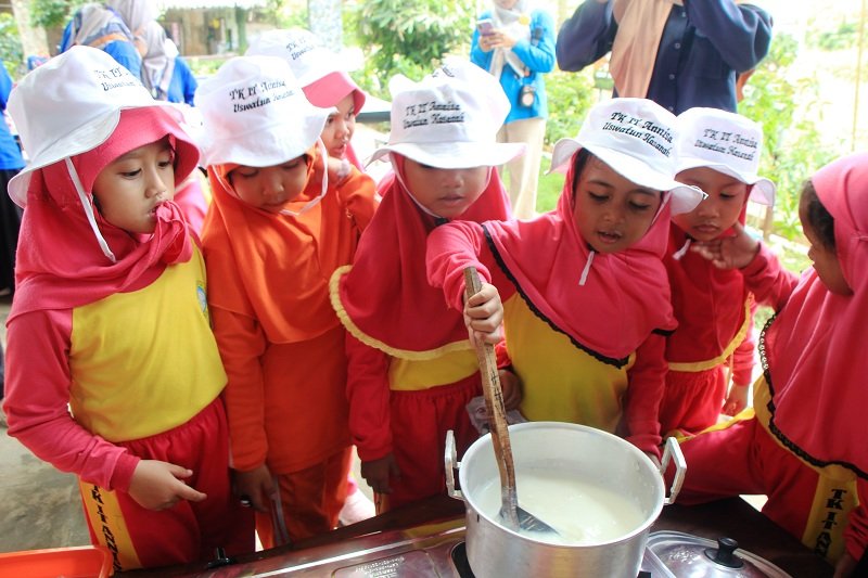 Anak-anak TK IT Annisa Uswatun Hasanah Tembalang