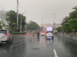 Hujan. (Foto : Dok Honda)