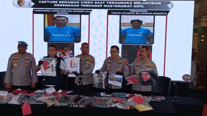 Gelar perkara dua pentolan Aliansi Masyarakat Pati Bersatu (AMPB). (Foto : Dok Polda Jateng)
