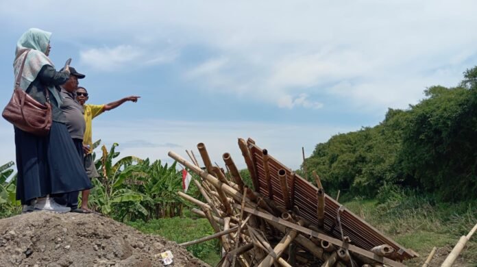 Jembatan Meteseh Kota Semarang hanyut. (Foto : Dok Pemkot Semarang)