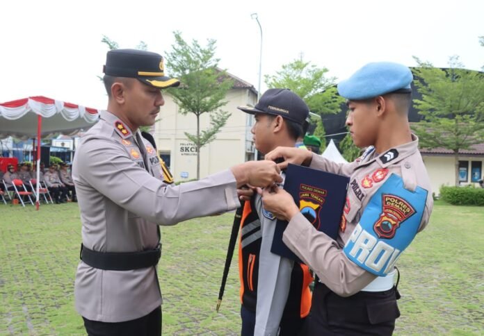 Operasi Zebra Candi 2025 di Lapangan Wicaksana Laghawa, Senin (17/11/2025). (Foto : Sam)