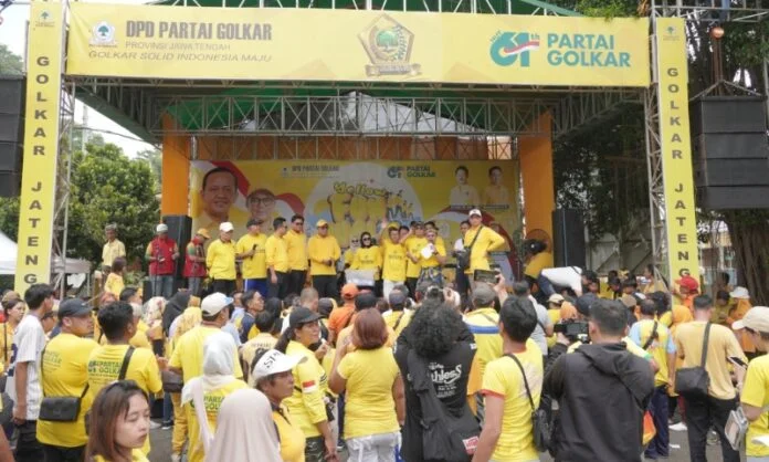 Hari Ulang Tahun (HUT) Partai Golkar ke-61 yang digelar di Kota Semarang pada Minggu (23/11/2025)