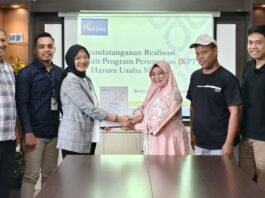 Pembiayaan Kredit Program Perumahan (KPP) antara Bank Jateng Cabang Banjarnegara dengan PT Harum Usaha Mandiri bertempat di Ruang Sidang Bank Jateng Cabang Banjarnegara pada Kamis, (27/11/2025). (Foto : Dok Bank Jateng)