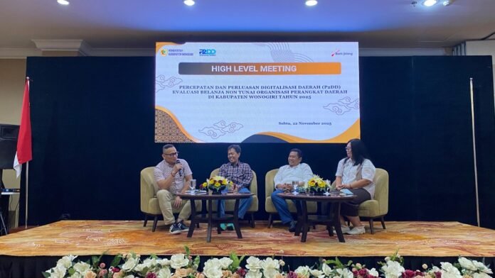 Kapasitas Bendahara Pemerintah Daerah pada tanggal 21-22 November 2025 di Salatiga yang diselenggarakan Bank Jateng bersama Pemerintah Kabupaten Wonogiri untuk memperkuat pengelolaan keuangan daerah melalui percepatan Elektronifikasi Transaksi Pemerintah Daerah (ETPD). (Foto : Dok Bank Jateng)