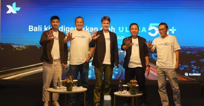 Peresmian XL Ultra 5G+ di kota Semarang, kabupaten Semarang, kota Salatiga, kota Surakarta, kabupaten Sleman, kota Yogyakarta serta 7 kota/kabupaten lainnya yang tersebar di berbagai wilayah di Indonesia. (Foto : Dok XLSMART)