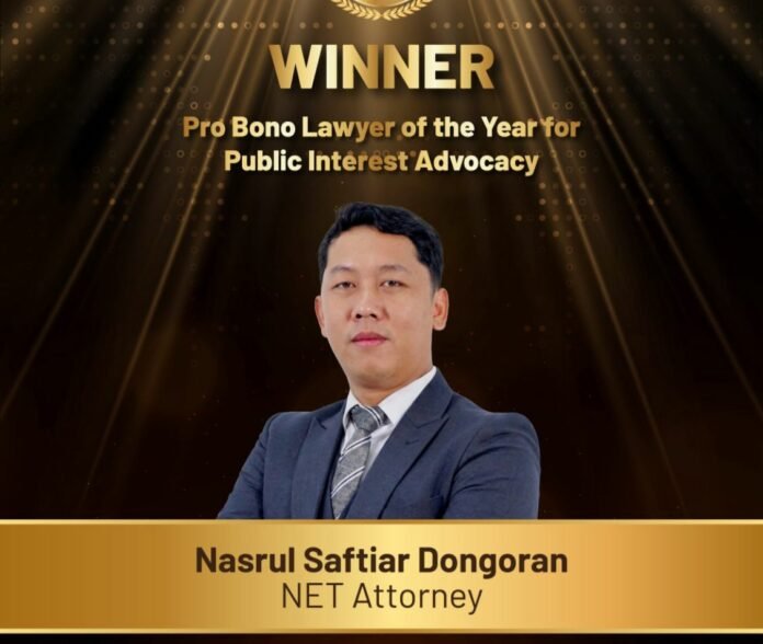 NET Attorney mendapatkan Penghargaan Pro Bono Lawyer of The Year for Public Interest Advocacy dan Litigation Law Firms with the Highest Pro Bono Impact dari Indonesia Pro Bono Awards 2025. (Foto : Dokumen)