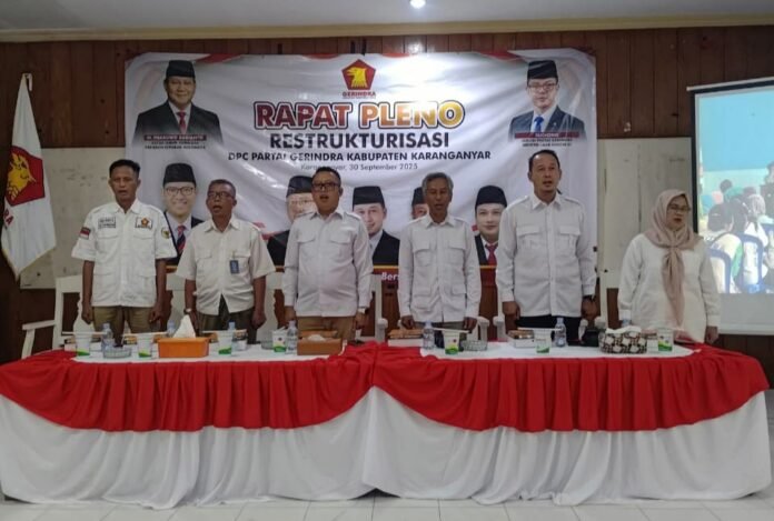 Fraksi Partai Gerindra DPRD Karanganyar. (Foto : Istimewa)