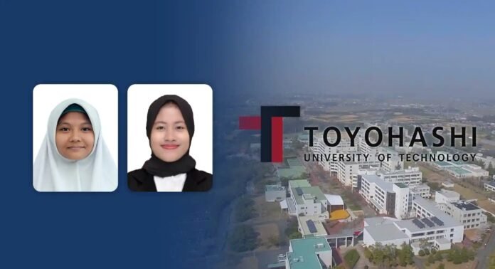 Dua mahasiswa program studi Magister Teknik Lingkungan Universitas Diponegoro (Undip), Hilya Hafiyya Rahma dan Maulida Arlina, berhasil meraih beasiswa dari Japan Student Services Organization (JASSO). (Foto : Dok UNDIP)