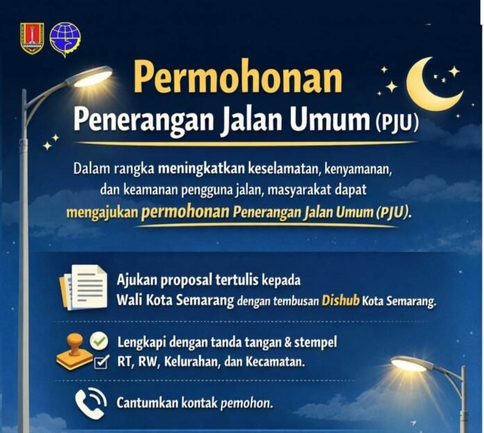 Permohonan penerangan jalan umum. (Foto : Dok Pemkot Semarang)