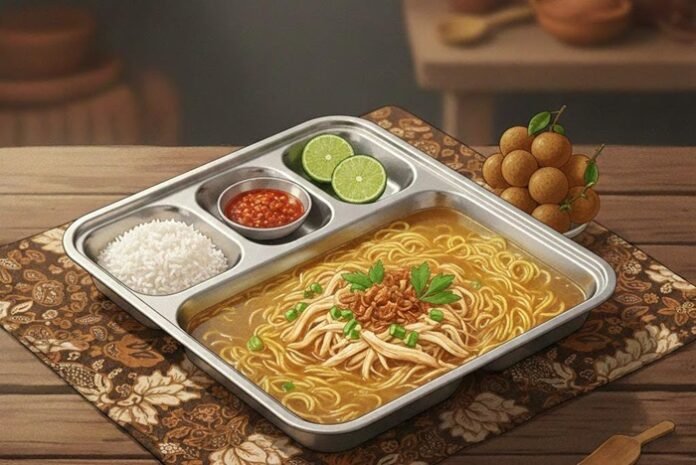 Ilustrasi soto dalam makan bergizi gratis.