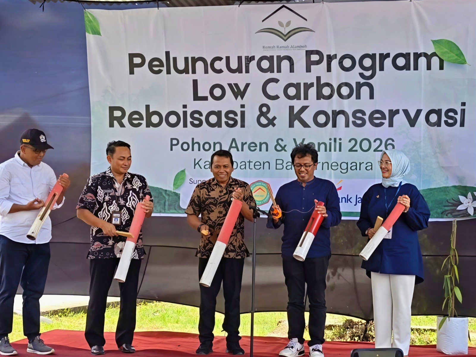 Bank Jateng Bank Jateng mendukung peluncuran program low carbon, reboisasi, dan konservasi di Kabupaten Banjarnegara, Kamis (29/1/2026). (Foto : Dok Bank Jateng)