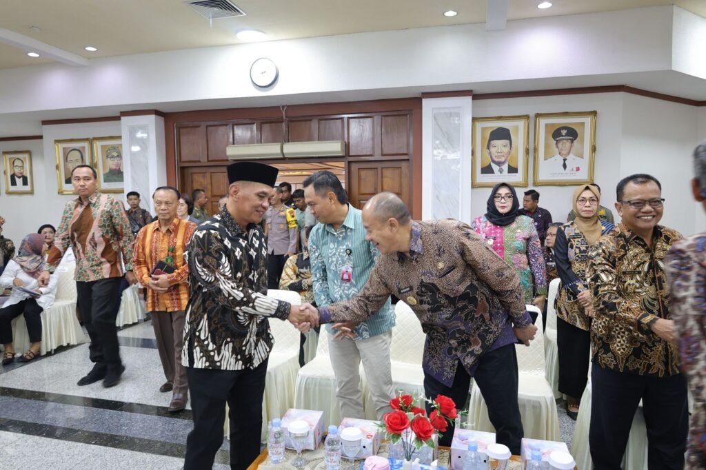 Ketua DPRD Jateng Sumanto dalam sambutannya pada Pembukaan Masa Musyawarah Perencanaan Pembangunan Provinsi (Musrenbang) dan Konsultasi Publik Rancangan Awal Rencana Kerja Pembangunan Daerah (RKPD) Jawa Tengah Tahun 2027. (Foto : Dok DPRD Jateng)