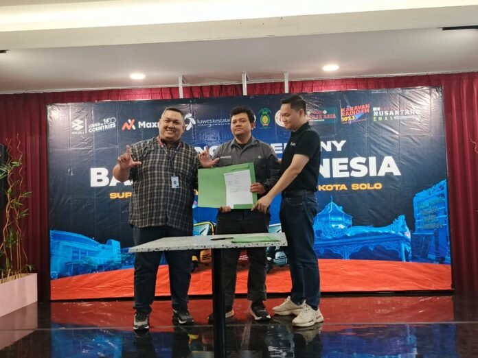 Max Auto Indonesia usai penandatanganan kerjasamaa dengan stakeholder Kota Solo. (Foto : Istimewa)