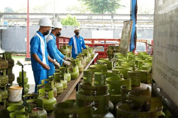 Distribusi LPG 3 kilogram. (Foto : Dok Pertamina)