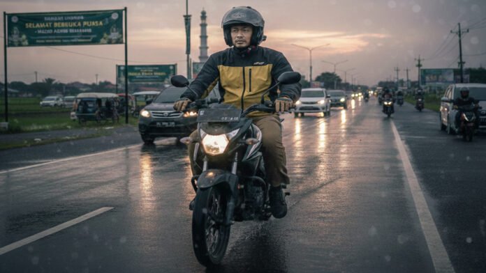 Berkendara sepeda motor. (Foto : Dok Honda)