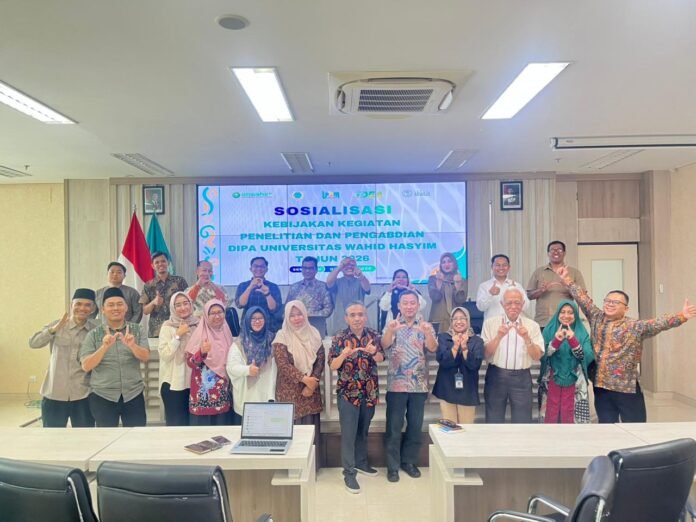 Universitas Wahid Hasyim (Unwahas) melakukan Sosialisasi Kebijakan Kegiatan Penelitian dan Pengabdian DIPA Tahun 2026. (Foto : Dok UNWAHAS)