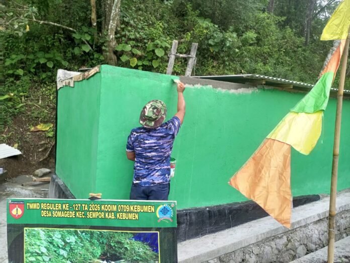 Satgas TMMD Reguler ke-127 Kodim 0709/Kebumen terus menuntaskan berbagai sasaran fisik. (Foto : Dokumen)