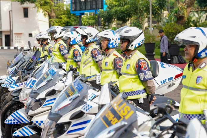Apel Gelar Pasukan Operasi Ketupat Candi 2026 yang digelar di Mapolda Jawa Tengah, Kota Semarang, Kamis (12/3/2026). (Foto:Dok Polda Jateng)