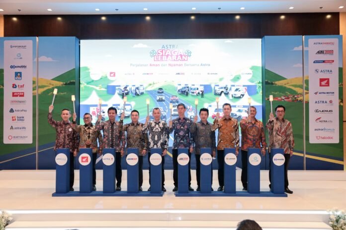 Kick Off Astra Siaga Lebaran 2026 digelar pada Jumat (13/3/2026) dihadiri oleh Presiden Direktur Astra Djony Bunarto Tjondro, jajaran Direksi Astra serta eksekutif Grup Astra. (Foto : Dok ASTRA)