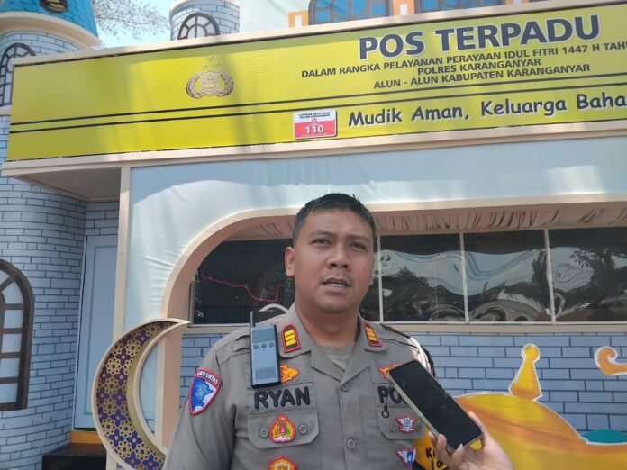 AKP Agista Ryan Mulyanto, Kasat Lantas Polres Karanganyar. (Foto : Iwan)