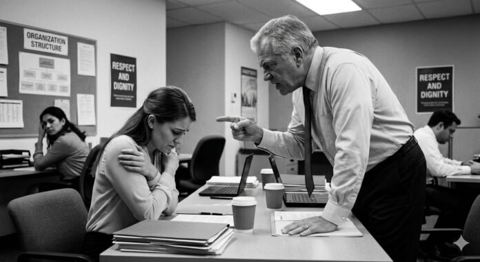 Ilustrasi pelecehan yang dilakukan senior organisasi. (Foto:Ai Gemini)