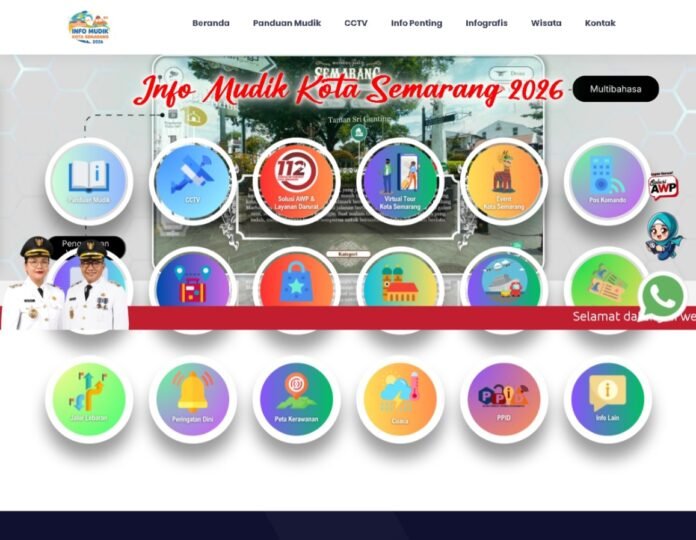 Info Mudik Kota Semarang. (Foto : Dok Pemkot Semarang)