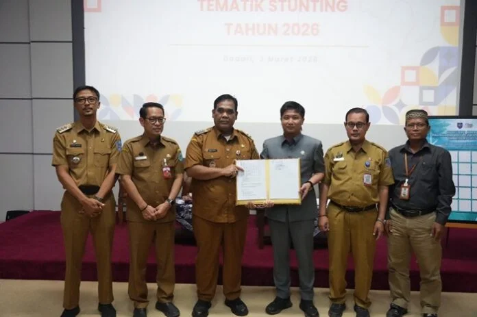 Pemkab Tegal ketika Pra-Musrenbang Tematik Stunting 2026 di Gedung Dadali, Selasa (3/3/2026).