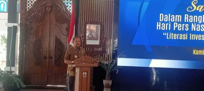 Bupati Pemalang Anom Widiyantoro ketika buka sarasehan