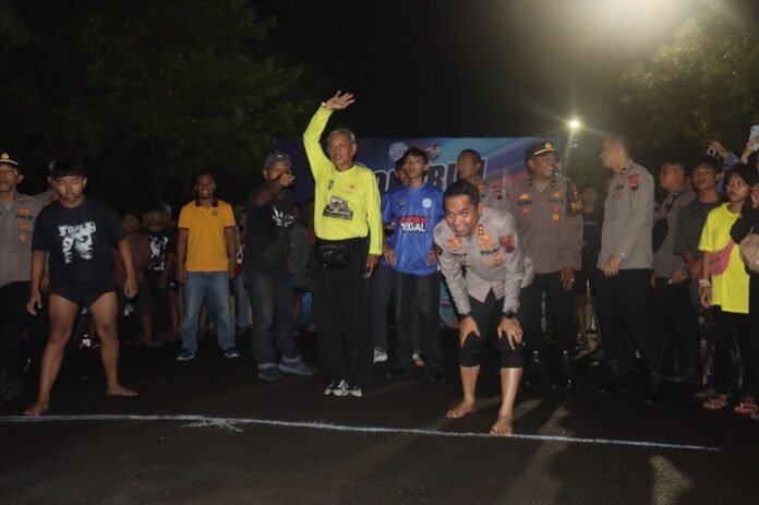 Polres Tegal ketika gelar lomba lari