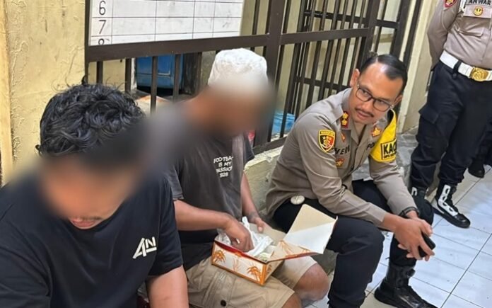 Kapolres Tegal Kota ketika berbagi di rutan.