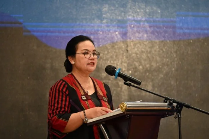 Wali kota Semarang, Agustina Wilujeng menyampaikan paparan dalam ASEAN–ID NOURISH: Forum on Healthy School Meals and Nutrition for Human Capital Development and Resilient Food System. (Foto : Dokumen)