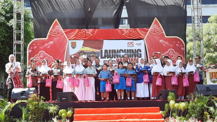 Launching rangkakan HUT Kota Semarang di Balai Kota Semarang, Selasa (14/4/2026). (Foto : Dok JN)