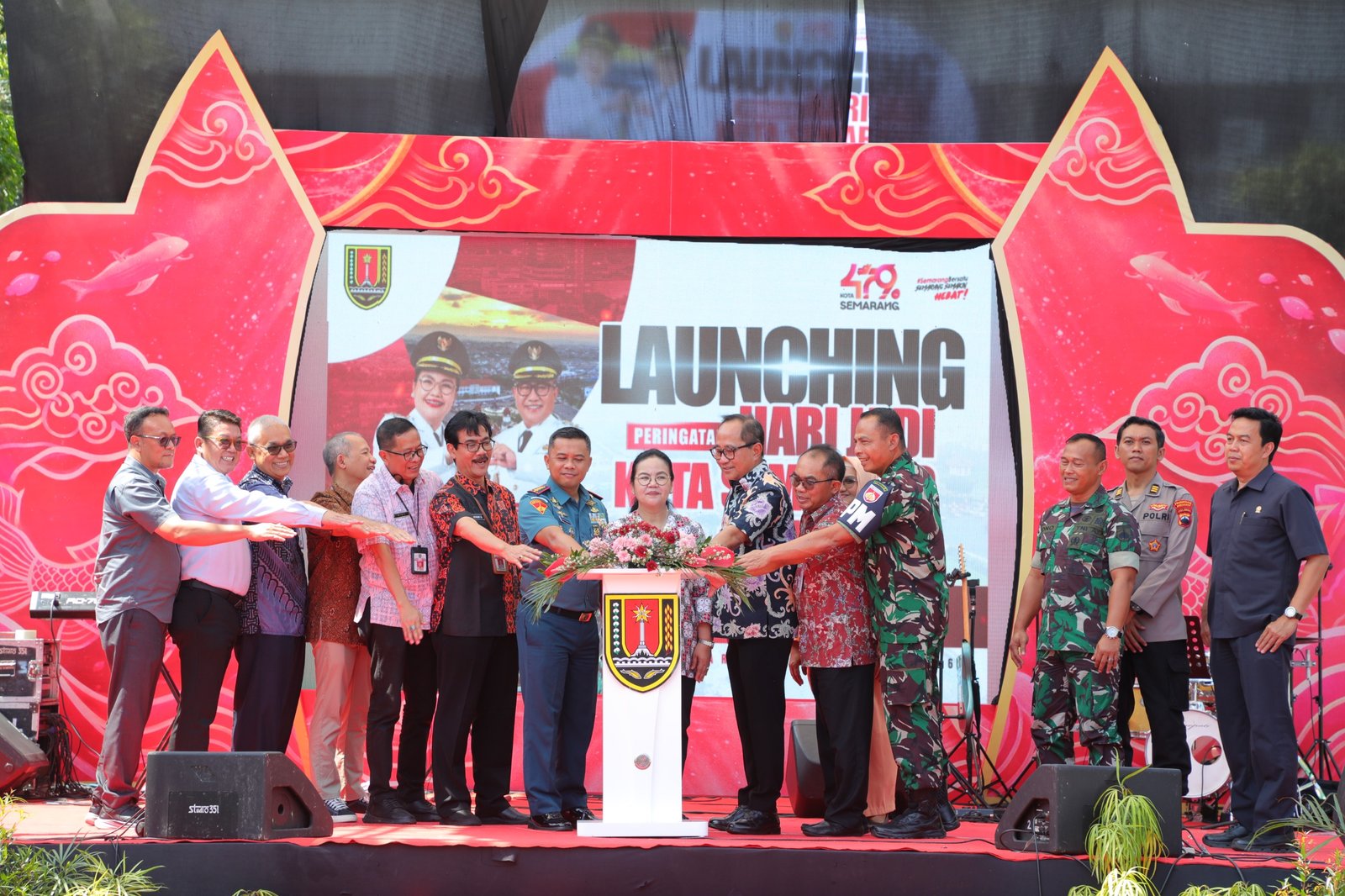 HUT Kota Semarang Rangkaian peringatan Hari Jadi ke-479 Kota Semarang melalui kegiatan Pembukaan HJKS atau Hari Jadi Kota Semarang, yang dipusatkan di Balai Kota Semarang, Selasa (14/4/2026). (Foto : Dok Pemkot Semarang)