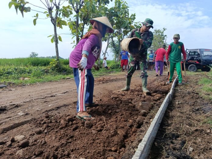 TMMD Reguler ke – 128 di Kabupaten Sragen. (Foto : Dok TMMD Sragen)