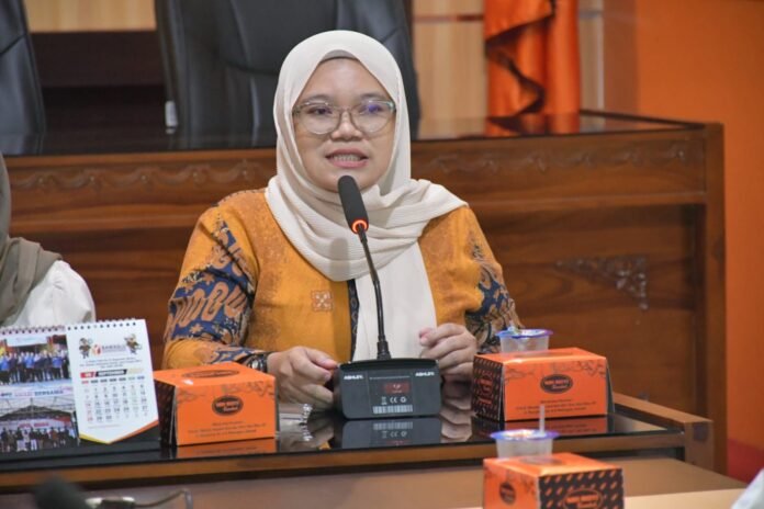 Koordinator Divisi Penanganan Pelanggaran, Data, dan Informasi Bawaslu Demak, Kusfitria Marstyasih. (Foto : Sam)