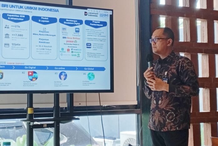 Hery Nofriady, Regional Micro Banking Head BRI Region Semarang saat memberikan paparan, Selasa (14/04/2026). (Foto : Dok JN)