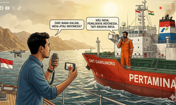 Kapal Pertamina bawa kru ABK dari India
