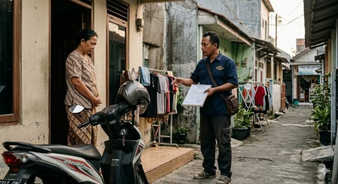 Ilustrasi debt collector. (Foto : AI)