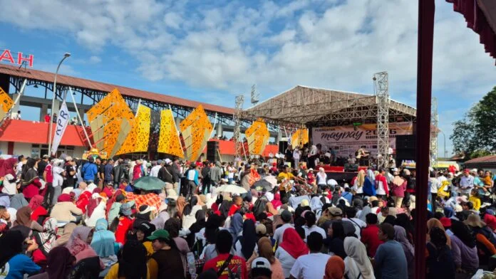 Peringatan May Day di Kabupaten Demak, Jumat (01/05/2026). (Foto : Sam)
