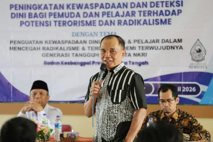 Ketua DPRD Jateng Sumanto saat mengisi acara 