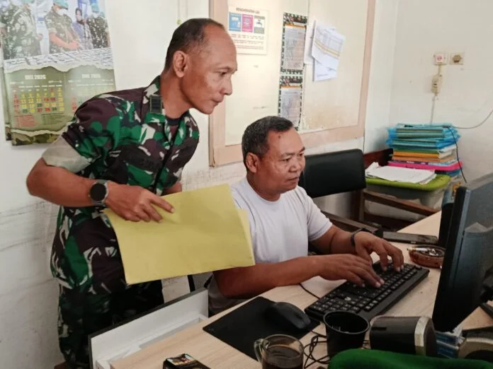 Pemantauan Program TNI Manunggal Membangun Desa (TMMD) Reguler ke-128 Kodim 0725/Sragen. (Foto : Dok TMMD Sragen)