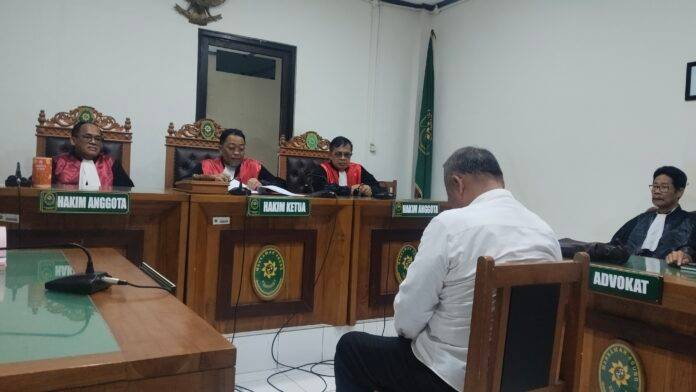 Sidang tuntutan AKBP Basuki kasus meninggalnya dosen Universitas 17 Agustus 1945 (Untag) Semarang, di Pengadilan Negeri Semarang, Jumat (8/5/2026). (Foto:Ist)