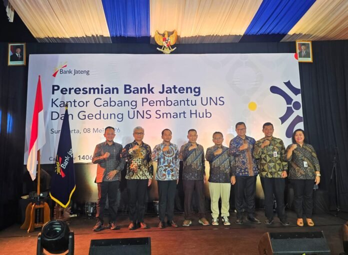 Bank Jateng resmi membuka Kantor Cabang Pembantu (KCP) Universitas Sebelas Maret (UNS) Solo beserta Gedung Smart Hub pada Jumat (8/5/2026). (Foto : Dok Bank Jateng)