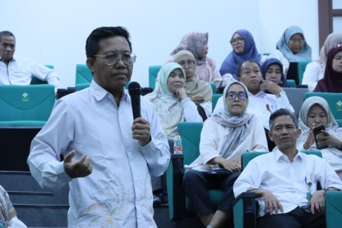 UIN Walisongo Semarang mengakhiri rangkaian kegiatan Sekolah Manajemen Badan Layanan Umum (BLU) dengan sesi pendalaman materi dari Direktorat Pembinaan Pengelolaan Keuangan (PPK) BLU Kementerian Keuangan RI, Selasa (12/5/2026). (Foto : Dok UIN Walisongo)