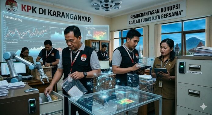 Ilustrasi KPK di Karanganyar. (Foto : Dok Gemini AI)