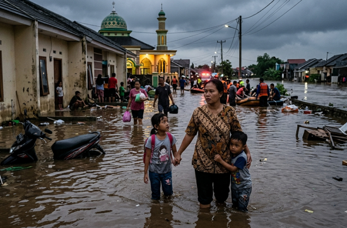 banjir Dinas Indah Tembalang Semarang