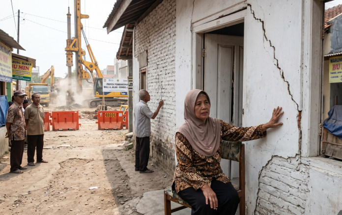 perbaikan jalan Gombel Lama Semarang